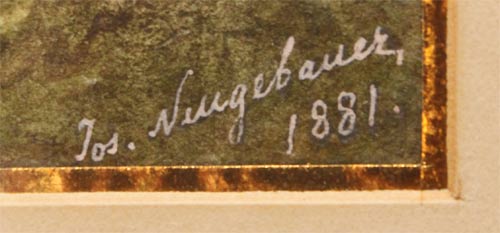 Joseph Neugebauer Signatur