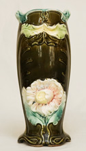 Florale Jugendstil Keramik Vase