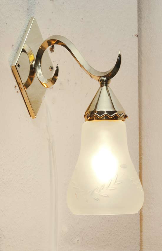 Paar Art Deco Wandarme Apppliquen Wandlampen