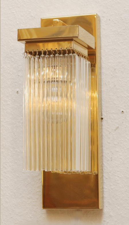 Art Deco Wandlampen Neuanfertigung Reproduktion Messing