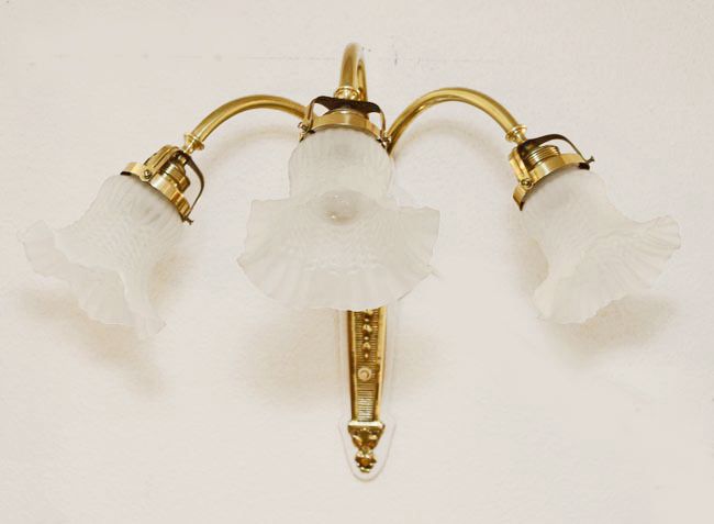 Jugendstil Art Deco Wandarm Amplique Wandlampe Messing Lampe