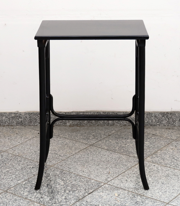 Kleiner Jugendstil Teetisch Beistelltisch Blumentisch schwarz