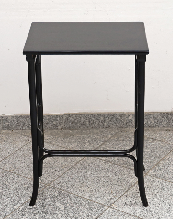 Kleiner Jugendstil Teetisch Beistelltisch Blumentisch schwarz