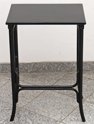 Kleiner Jugendstil Teetisch Beistelltisch Blumentisch schwarz