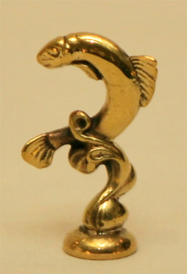 Wiener Miniatur Bronzen Tierbronze Fisch