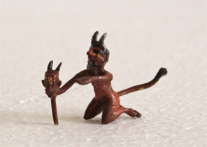 Wiener Miniatur Bronze Jugendstilbronze Teufel