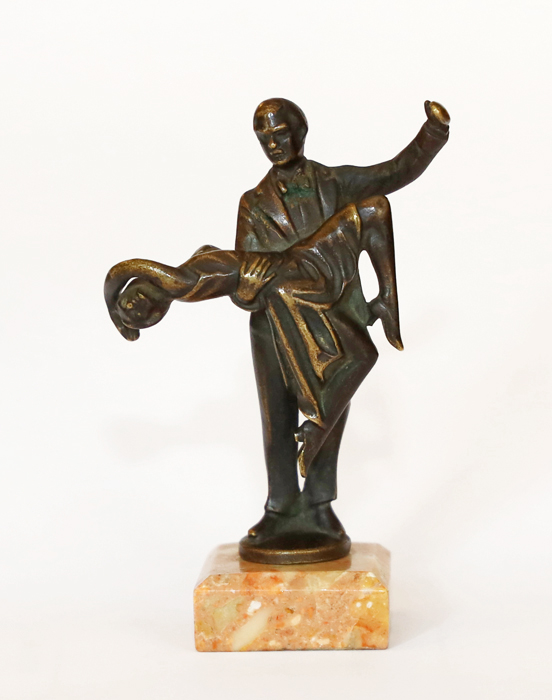 Wiener Jugendstil Bronze tanzendes Paar