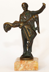 Wiener Jugendstil Bronze tanzendes Paar