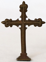 Jugendstil Bronze Kreuz