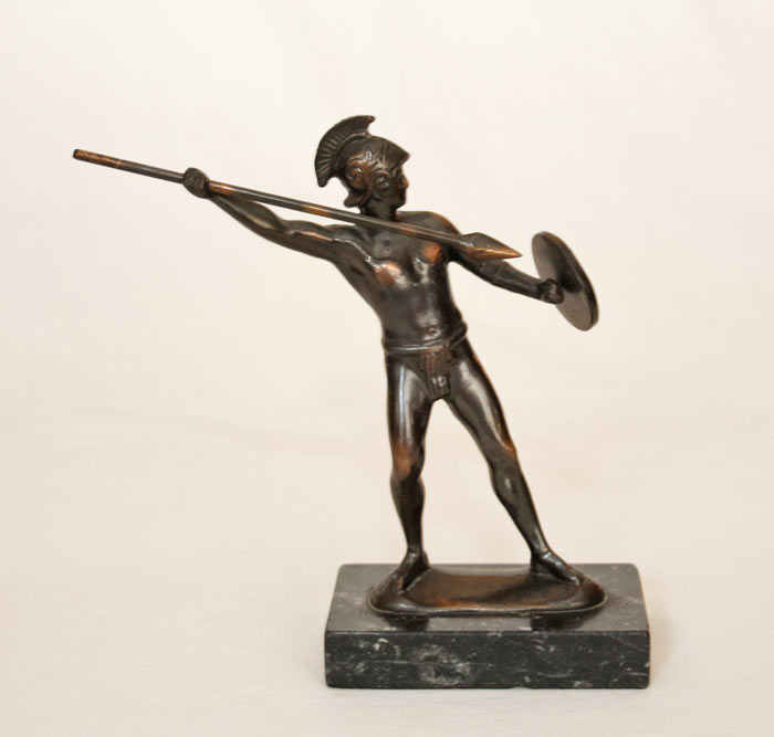 Bronze Krieger Soldat Antike Bronzefigur