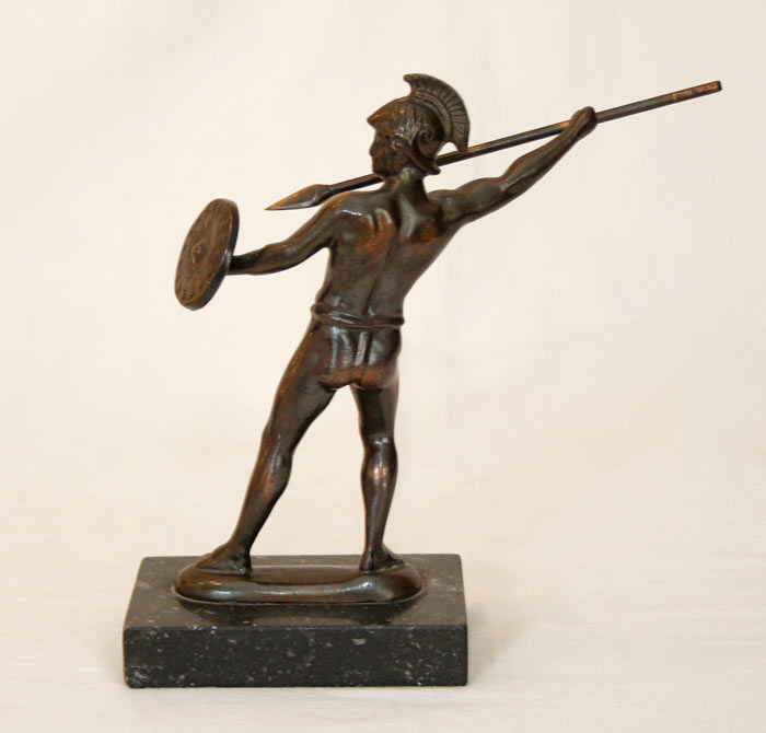 Bronze Krieger Soldat Antike Bronzefigur