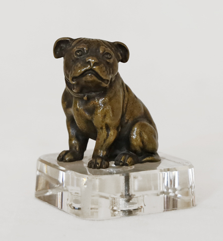 Art Deco Bronze Mops Tierbronze