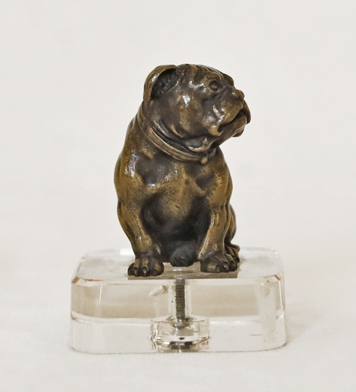 Art Deco Bronze Mops Tierbronze