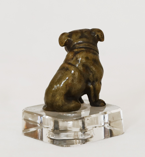 Art Deco Bronze Mops Tierbronze