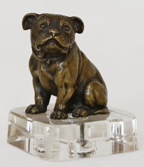 Art Deco Bronze Mops Tierbronze