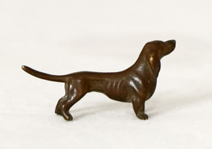 Tierbronze Dackel Wiener Bronze