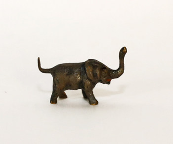 Tierbronze Elefant Jugendstil Miniaturbronze Wiener Bronze