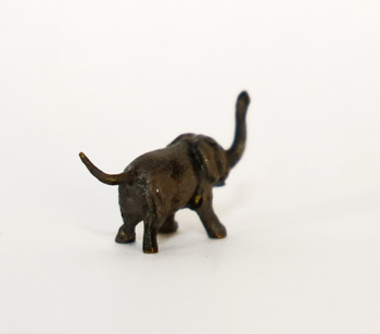 Tierbronze Elefant Jugendstil Miniaturbronze Wiener Bronze