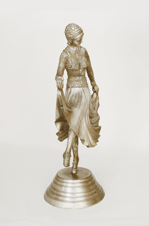 Art Deco Bronze Taenzerin Dame