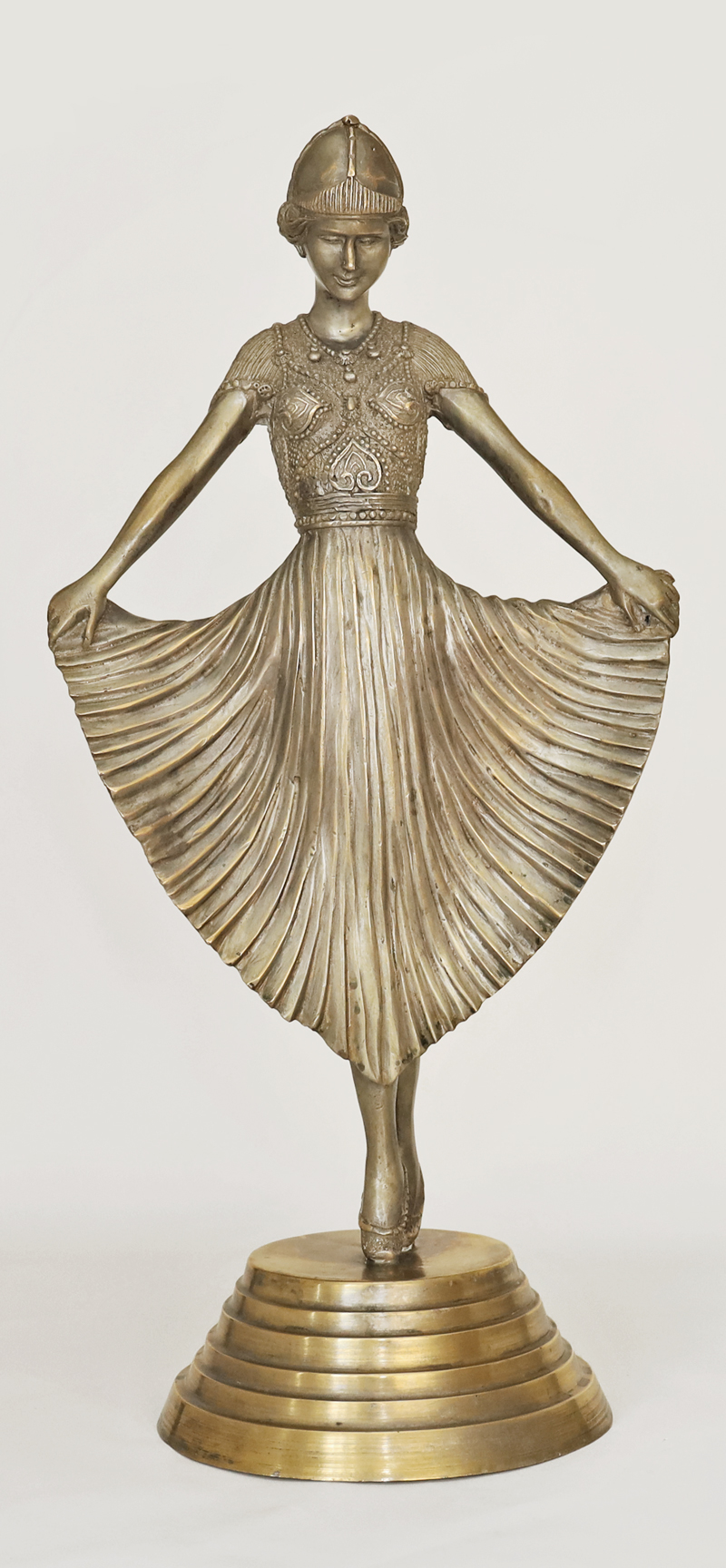 Art Deco Bronze Taenzerin Dame