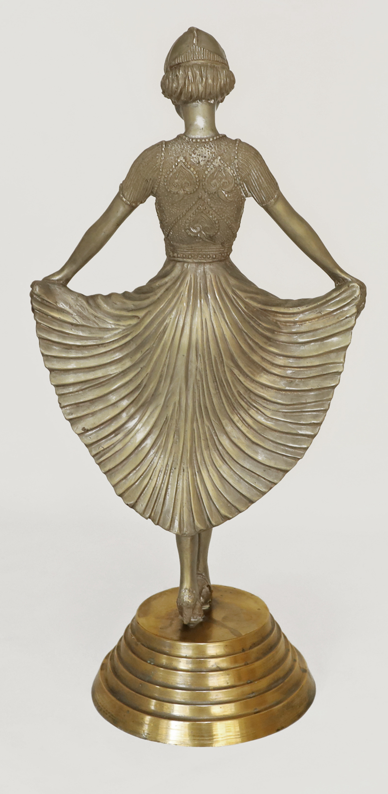 Art Deco Bronze Taenzerin Dame