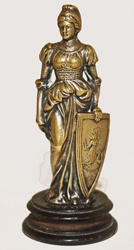 Wiener Jugendstil Bronze Ballspende Margarethen Dame