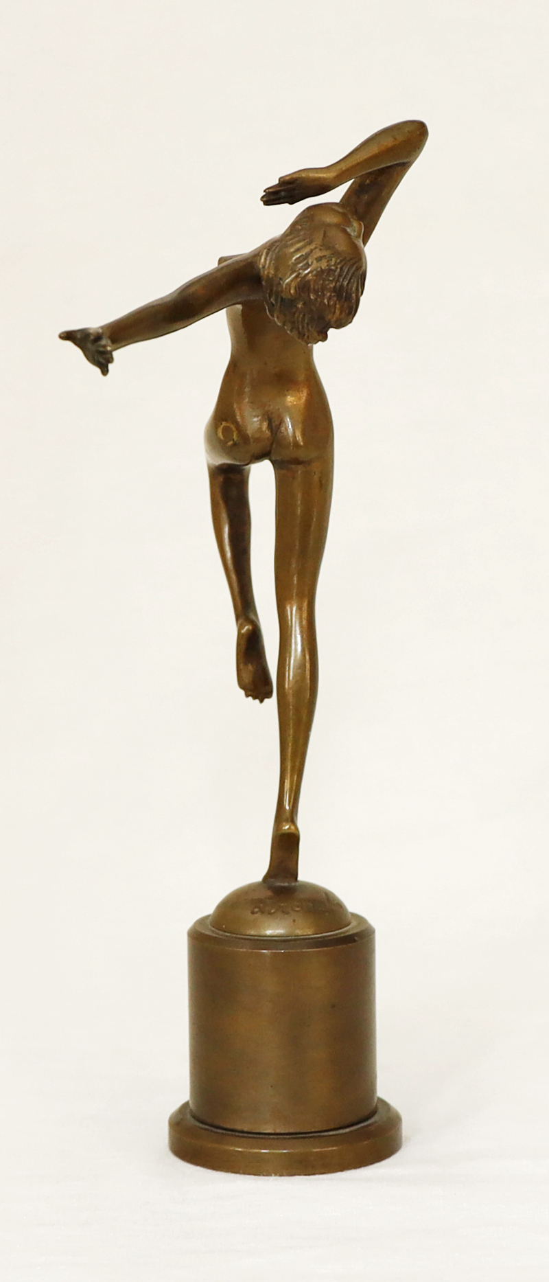 Tanzender Bronze Damenakt Josef Lorenzl erotische