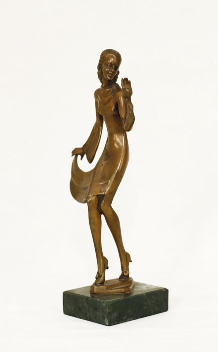 Bruno Zach Bronze elegante Dame