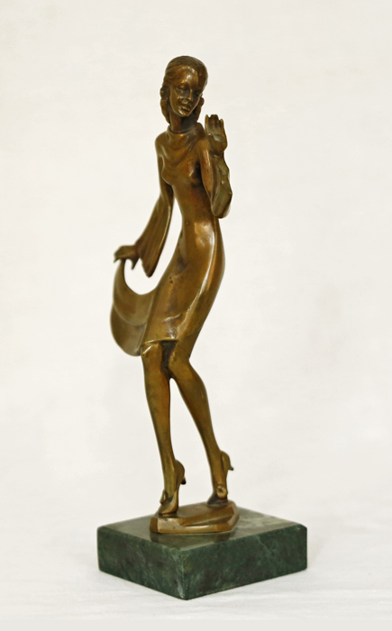 Bruno Zach Bronze elegante Dame