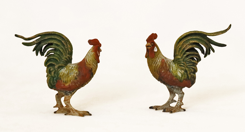 Wiener Bronze Hahn Jugendstil Tierbronze