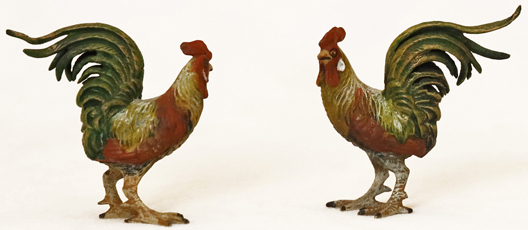 Wiener Bronze Hahn Jugendstil Tierbronze