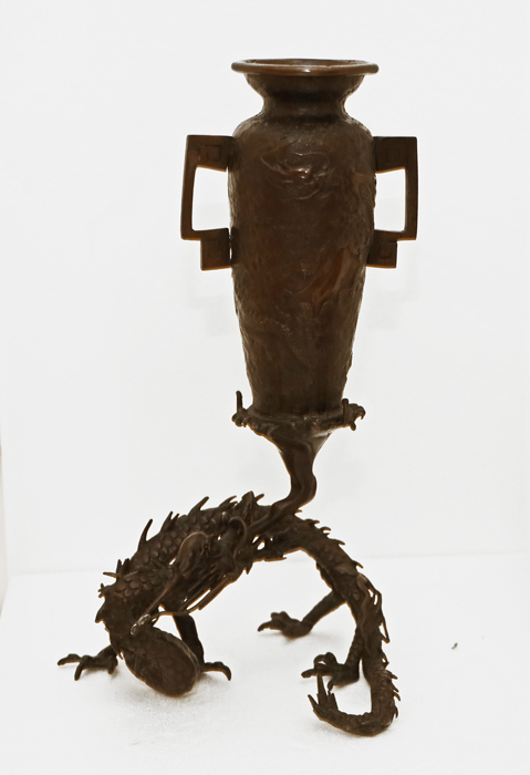 Paar antike Bronze Vasen Historismus Ziervasen