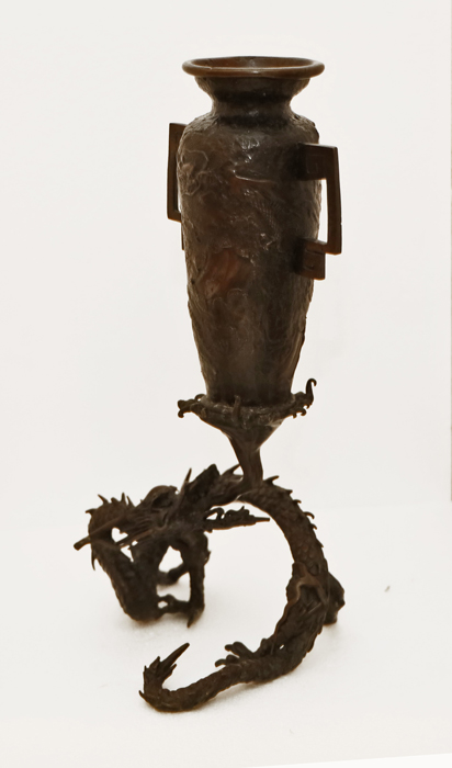 Paar antike Bronze Vasen Historismus Ziervasen