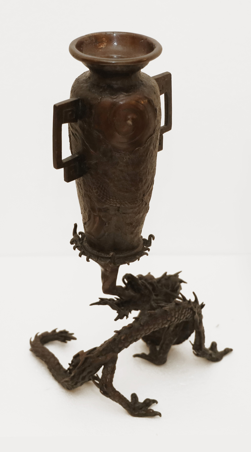 Paar antike Bronze Vasen Historismus Ziervasen