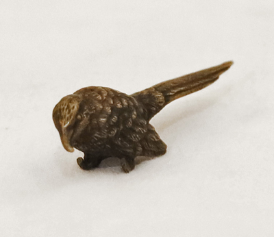 Jugendstil Tierbronze Vogel Elster