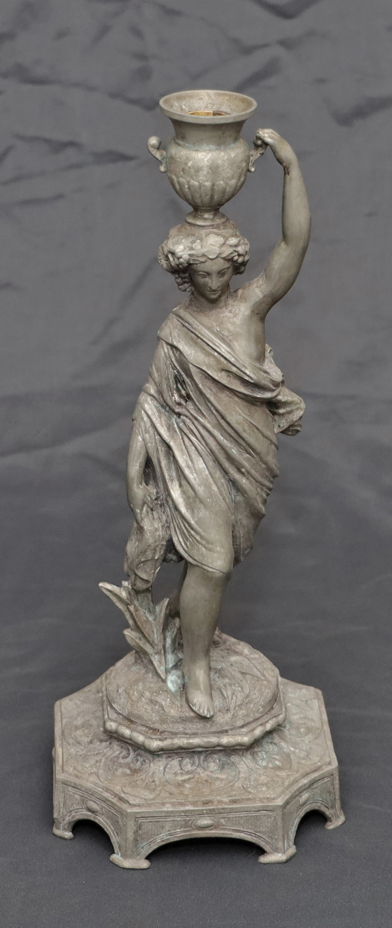 Antike Statue Skulptur Kerzenstaender