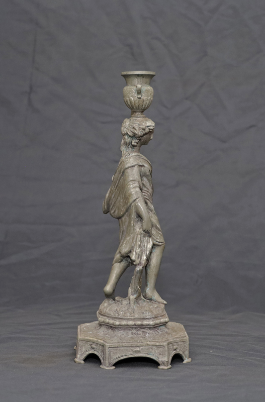 Antike Statue Skulptur Kerzenstaender