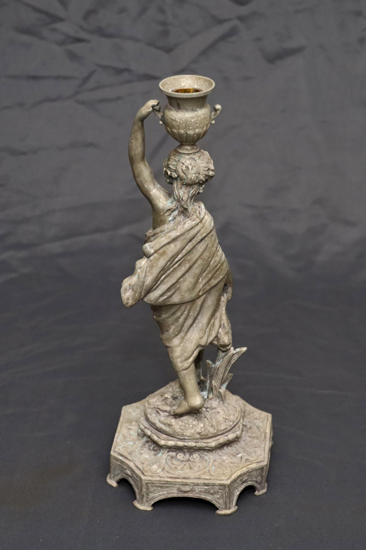 Antike Statue Skulptur Kerzenstaender