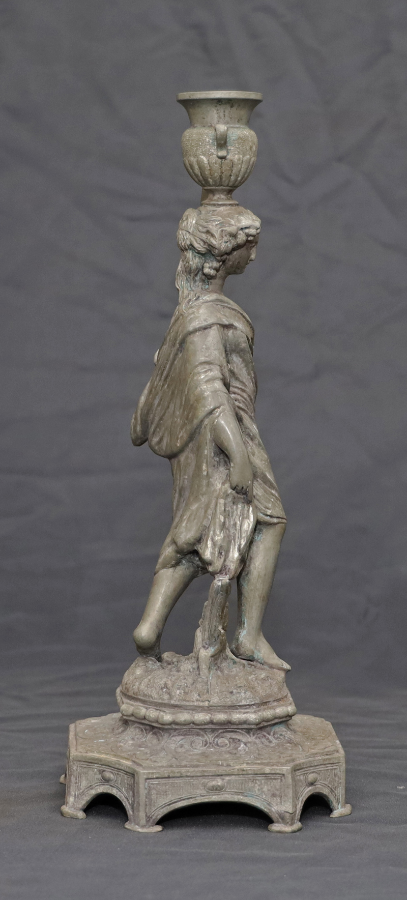 Antike Statue Skulptur Kerzenstaender