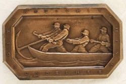 Bronzerelief Oesterreichisches Bundesheer historische Bronzeplakette