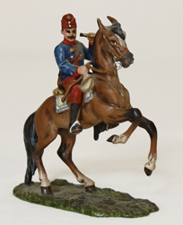 Miniatur Bronze Soldat Trompete handbemalt