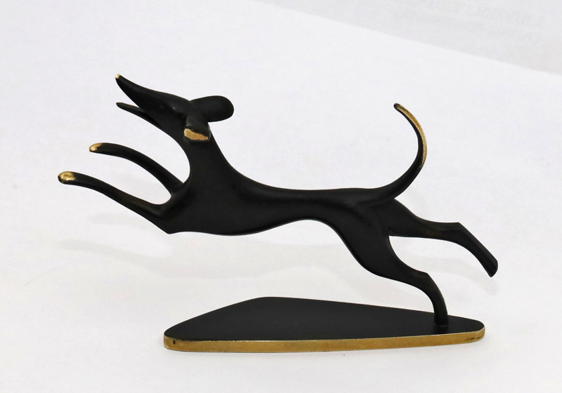 Hagenauer Bronzeskulptur Tierbronze Jagdhund Austria Wien