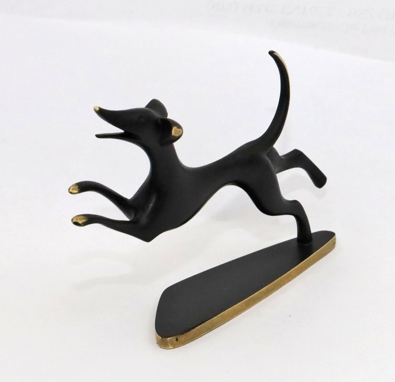 Hagenauer Bronzeskulptur Tierbronze Jagdhund Austria Wien