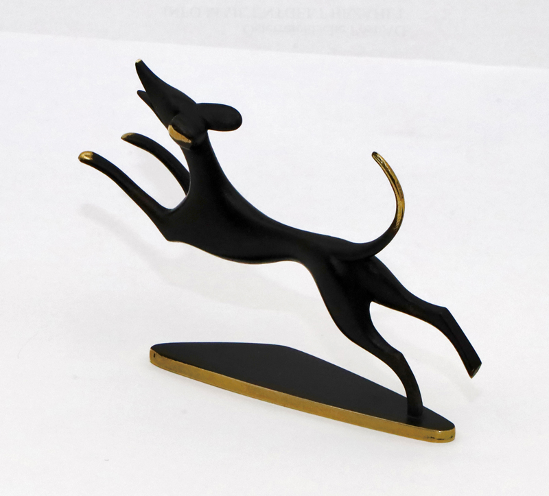 Hagenauer Bronzeskulptur Tierbronze Jagdhund Austria Wien