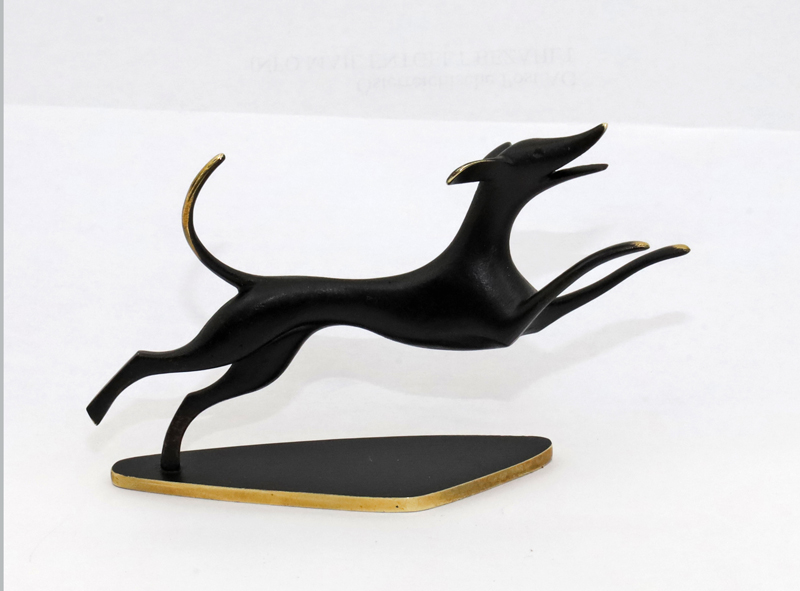 Hagenauer Bronzeskulptur Tierbronze Jagdhund Austria Wien