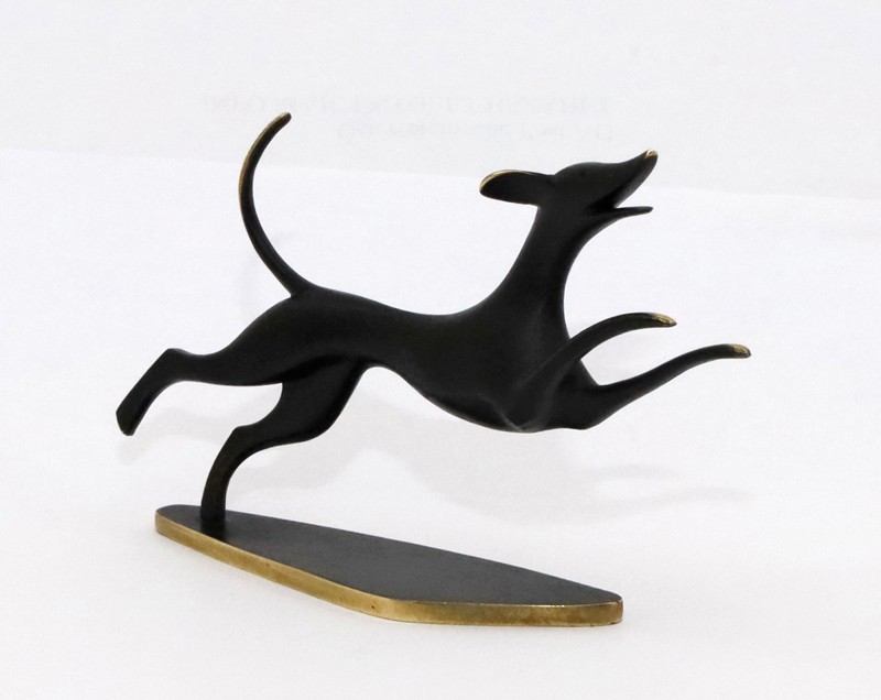 Hagenauer Bronzeskulptur Tierbronze Jagdhund Austria Wien