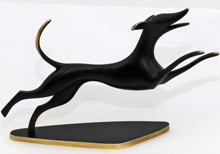 Hagenauer Bronzeskulptur Tierbronze Jagdhund Austria Wien