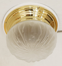 Original Jugendstil Art Deco Deckenlampe Messing