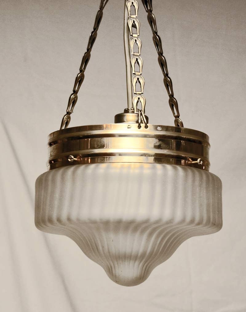 Art Deco Haengelampe Messing