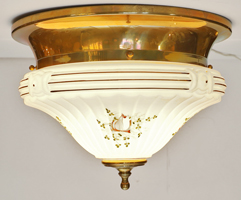 Jugendstil Art Deco Deckenlampe Messing